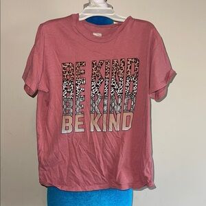 Kids Pink 'Be Kind' Graphic Tee